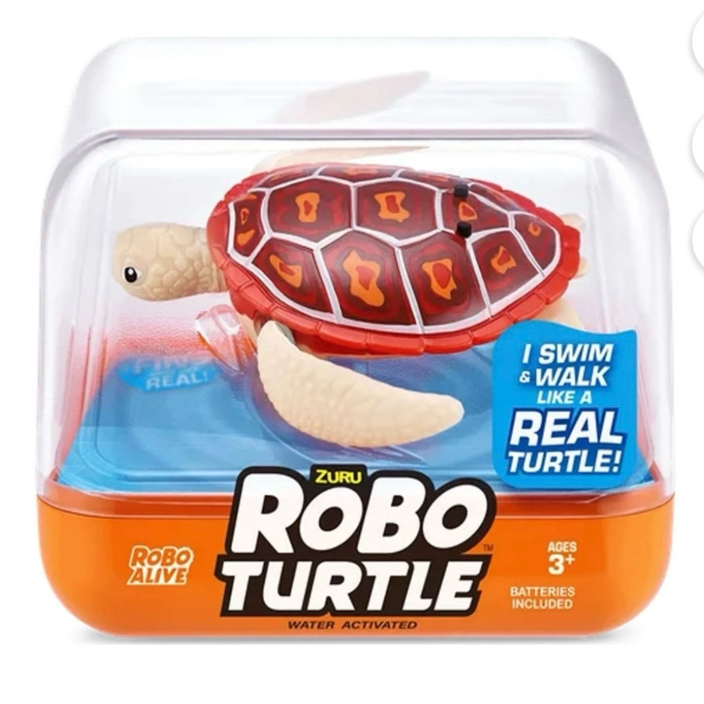 Zuru Robo Alive Turtle Orange Robotic Pet 
 Ages 3+